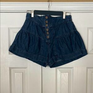 Women’s Free People Puffy Jean Shorts - Size S